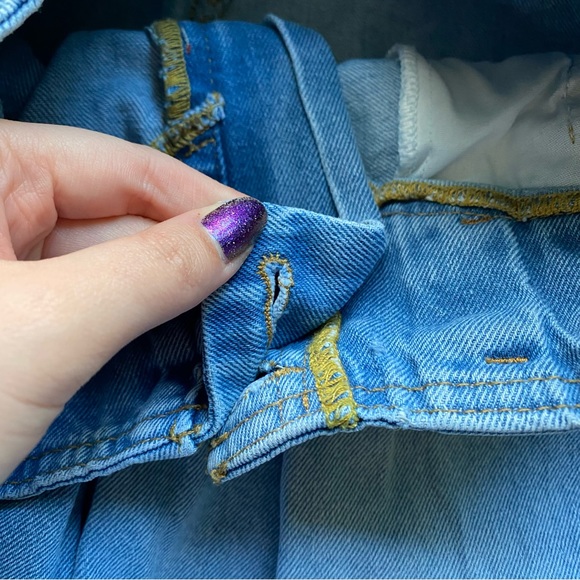 Light Wash BDG Urban Outfitters Paper Bag High Rise Jeans - Picture 8 of 10